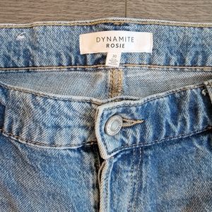 Ultra high waist slim leg jeans